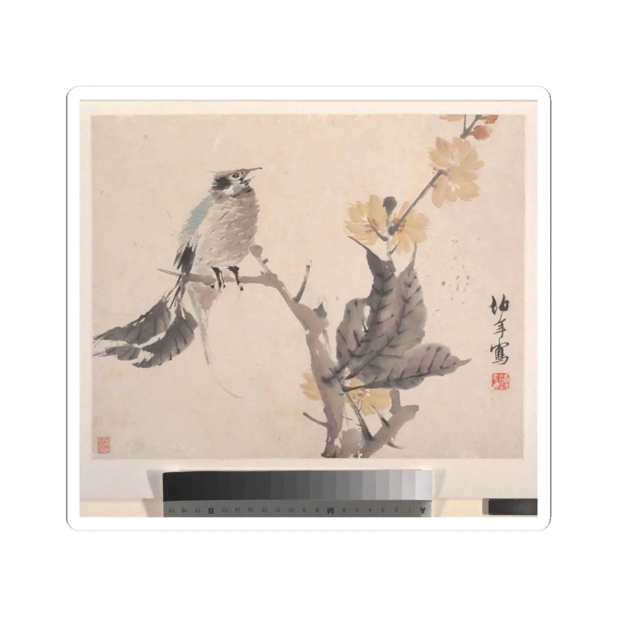 Ren Yi (Ren Bonian) - Animals, Flowers and Birds - 19th century v4 - STICKER Vinyl Kiss-Cut Decal
