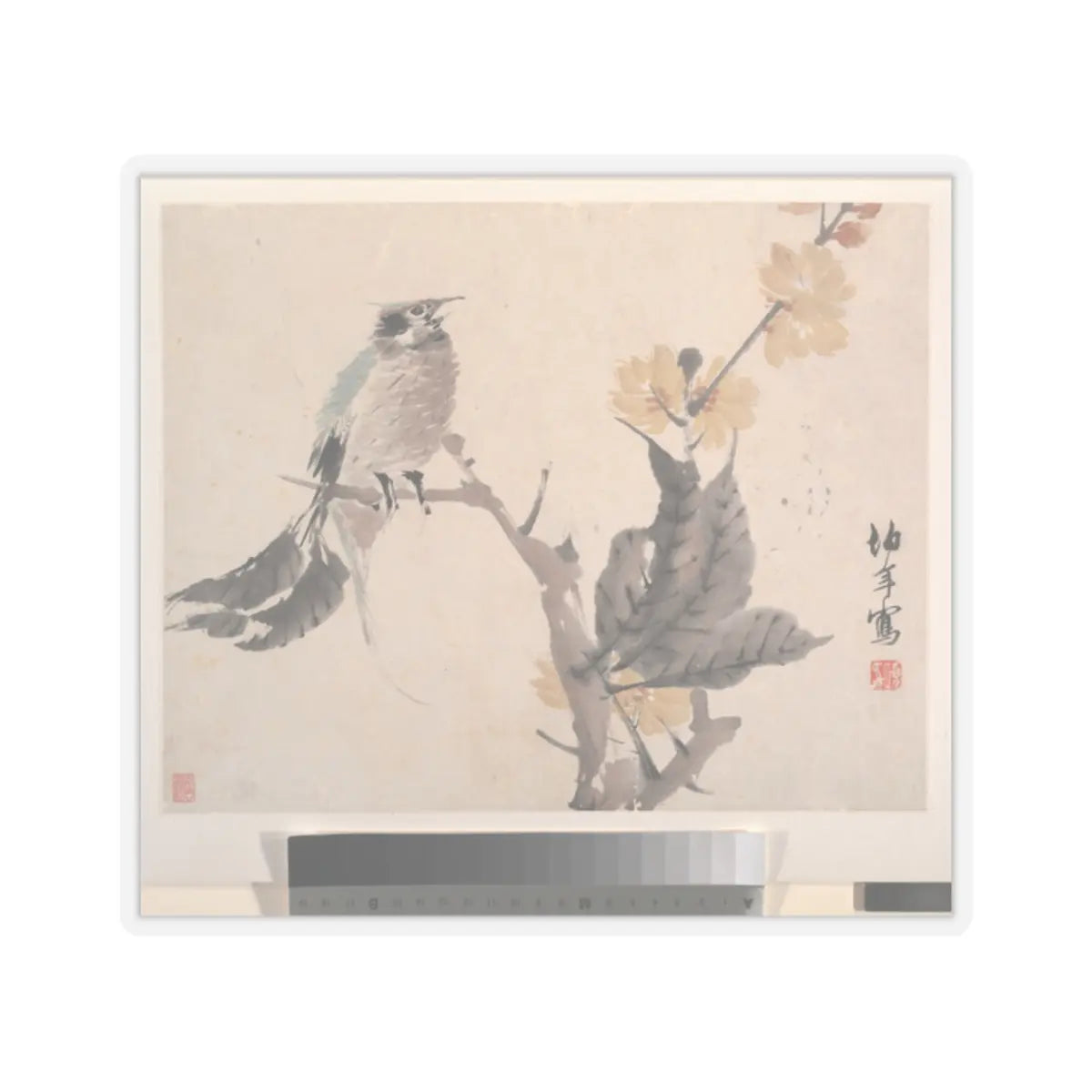 Ren Yi (Ren Bonian) - Animals, Flowers and Birds - 19th century v4 - STICKER Vinyl Kiss-Cut Decal