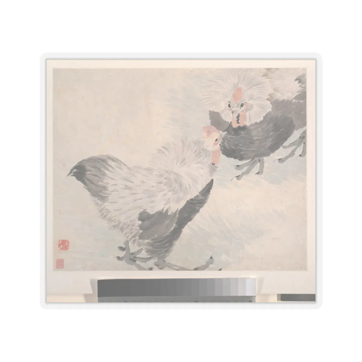Ren Yi (Ren Bonian) - Animals, Flowers and Birds - 19th century v7 - STICKER Vinyl Kiss-Cut Decal