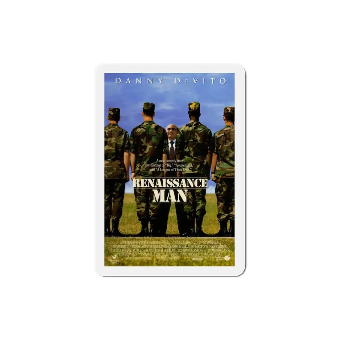 Renaissance Man 1994 Movie Poster Refrigerator Magnet 3 Inch - The Sticker Space