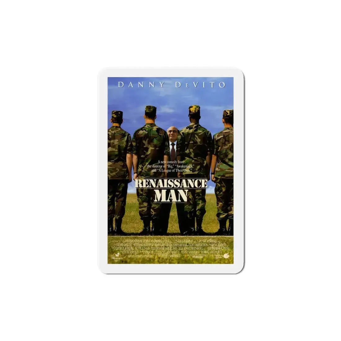 Renaissance Man 1994 Movie Poster Refrigerator Magnet 5 Inch - The Sticker Space