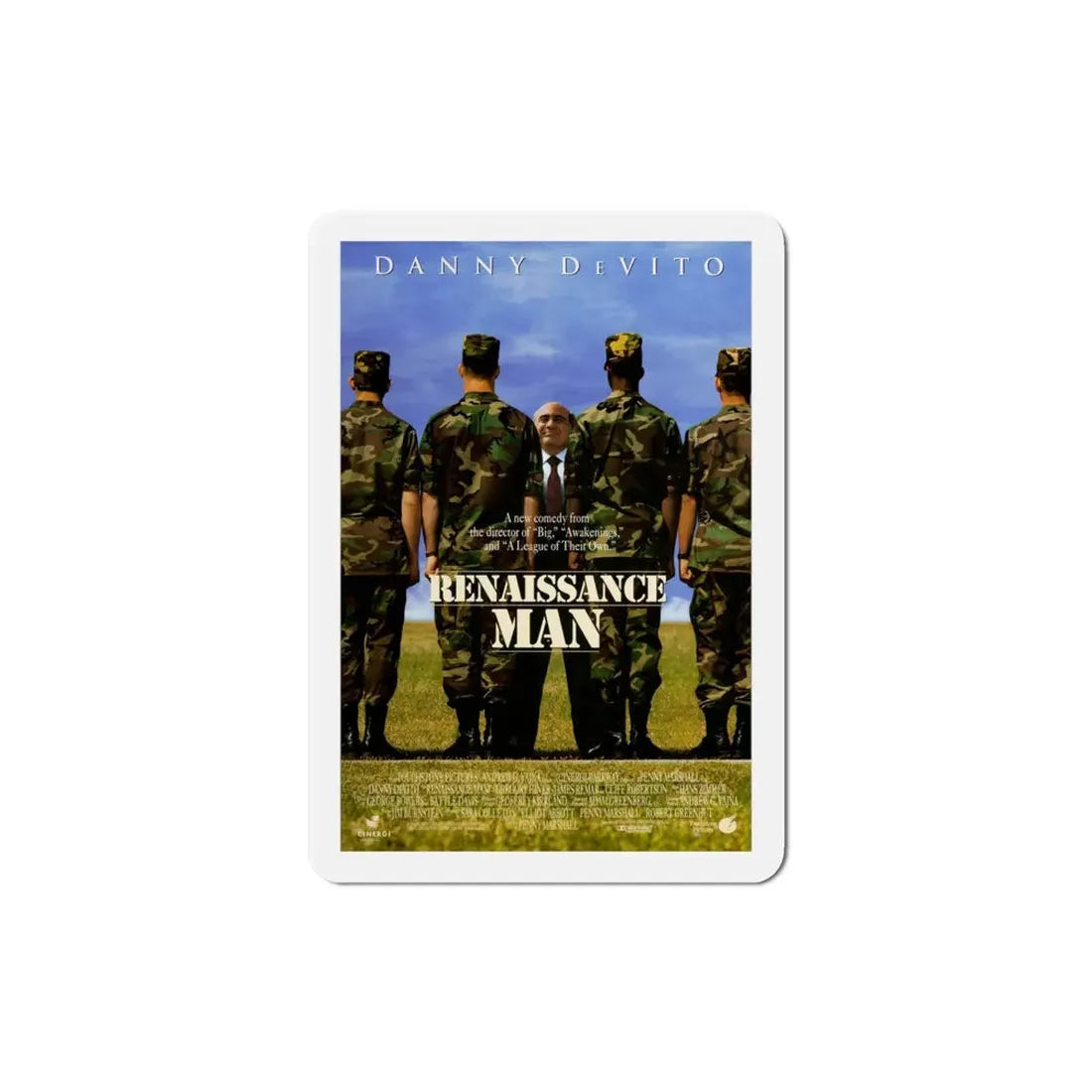 Renaissance Man 1994 Movie Poster Refrigerator Magnet - The Sticker Space