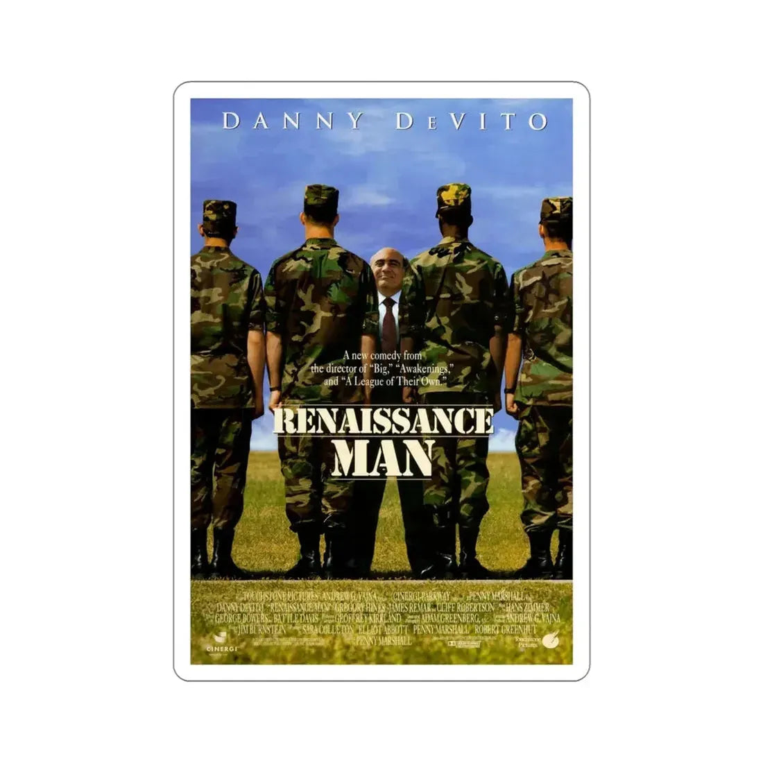 Renaissance Man 1994 Movie Poster STICKER Vinyl Die-Cut Decal - The Sticker Space