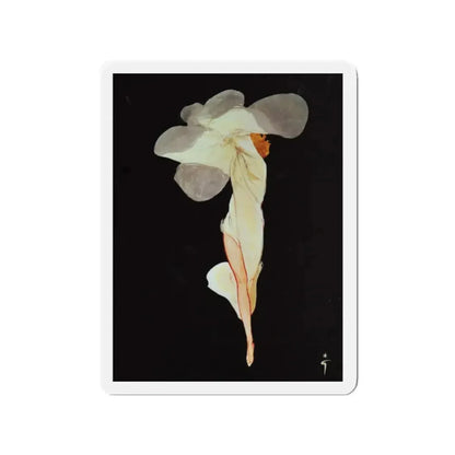 Rene Gruau art (Magazine Illustration) Refrigerator Magnet - The Sticker Space