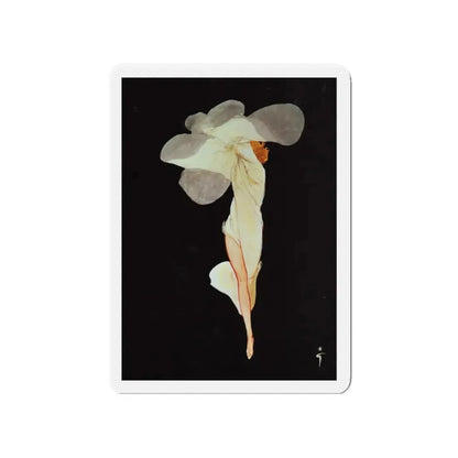 Rene Gruau art (Magazine Illustration) Refrigerator Magnet - The Sticker Space