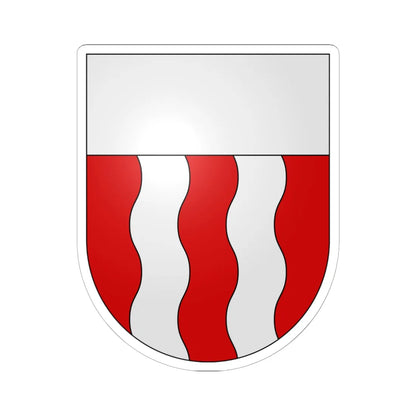 Renens-coat of arms (Switzerland) (Coat of Arms) STICKER Vinyl Kiss-Cut Decal 6 Inch White - The Sticker Space