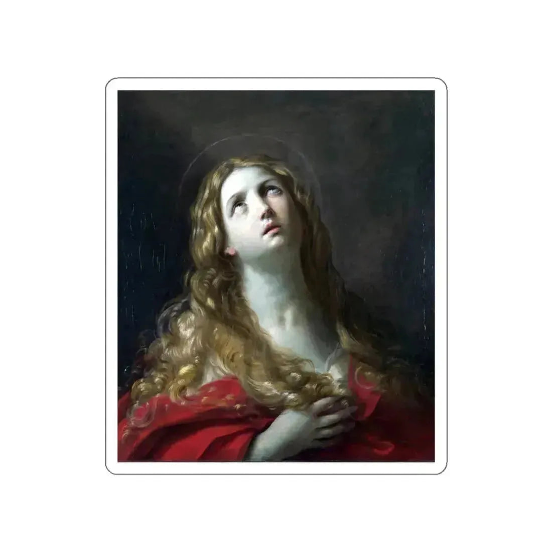 RENI, Guido - Saint Mary Magdalene (Artwork) STICKER Vinyl Die-Cut Decal White Die-Cut 3 Inch - The Sticker Space