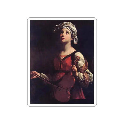 RENI, Guido - St Cecilia (Artwork) STICKER Vinyl Die-Cut Decal White Die-Cut 4 Inch - The Sticker Space