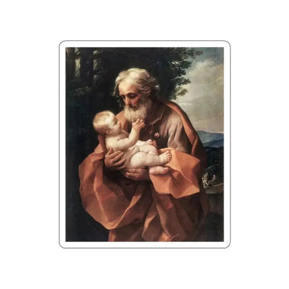 RENI, Guido - St Joseph with the Infant Jesus (Artwork) STICKER Vinyl Die-Cut Decal White Die-Cut 2 Inch - The Sticker Space