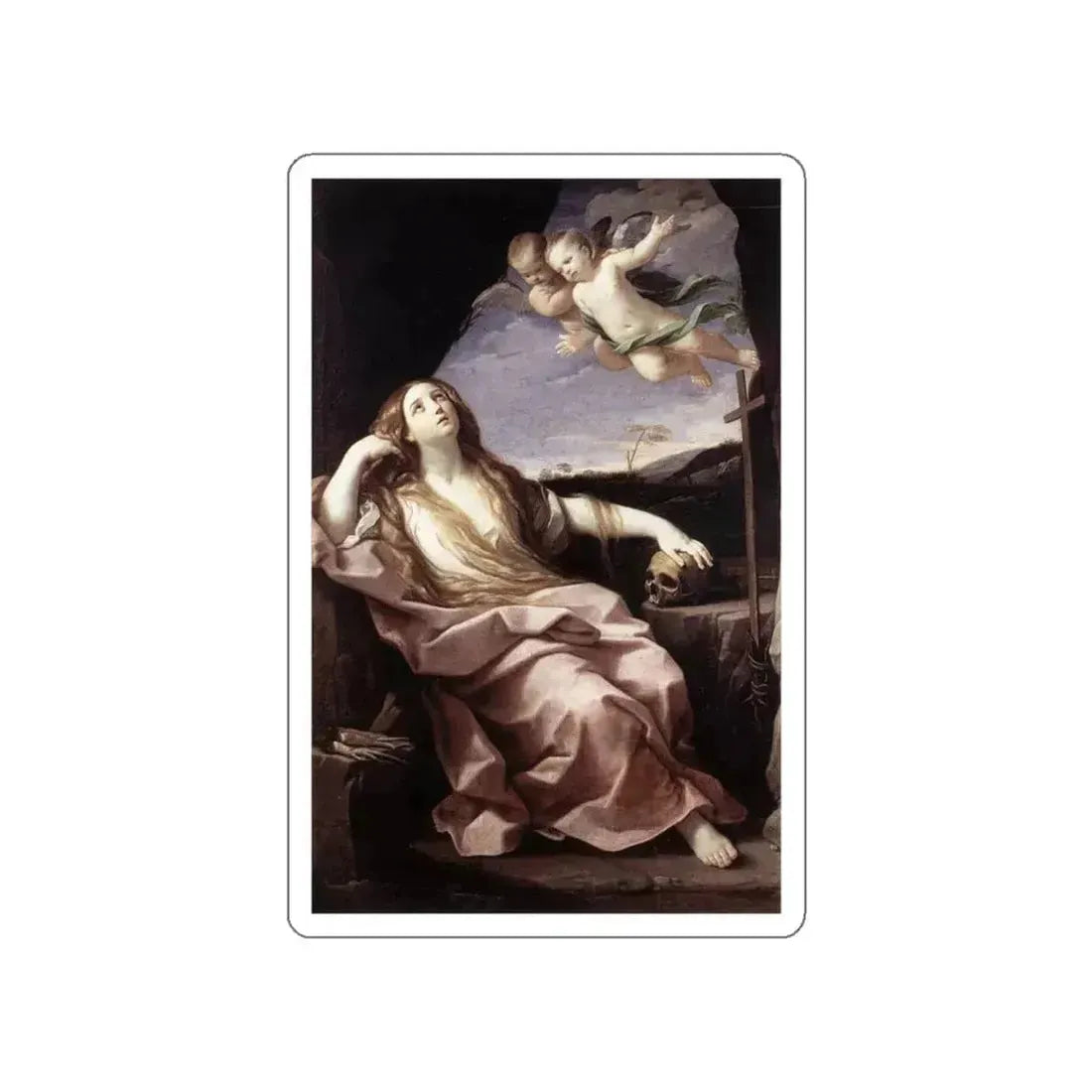 RENI, Guido - St Mary Magdalene (Artwork) STICKER Vinyl Die-Cut Decal White Die-Cut 6 Inch - The Sticker Space