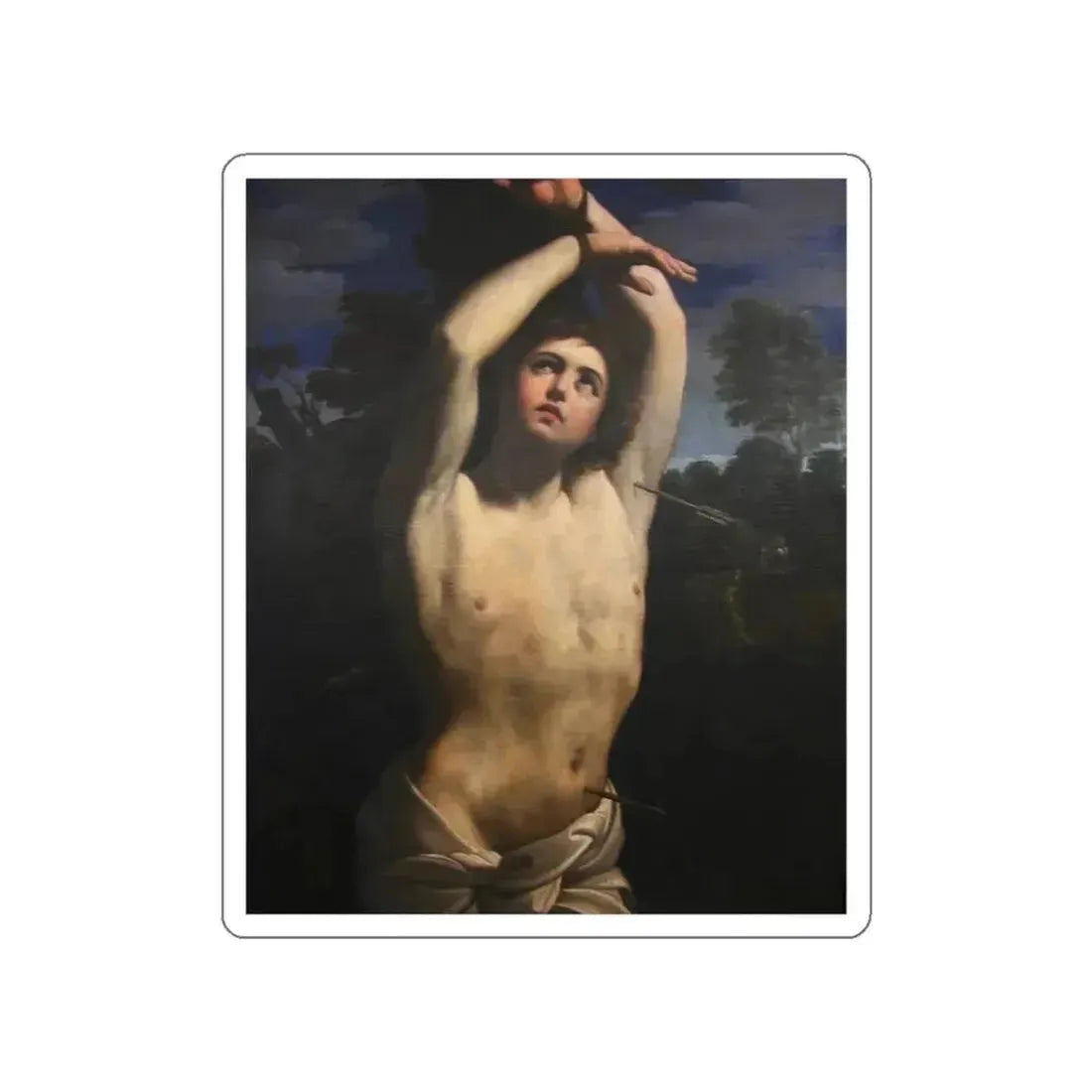 RENI, Guido - St Sebastian (Artwork) STICKER Vinyl Die-Cut Decal White Die-Cut 4 Inch - The Sticker Space