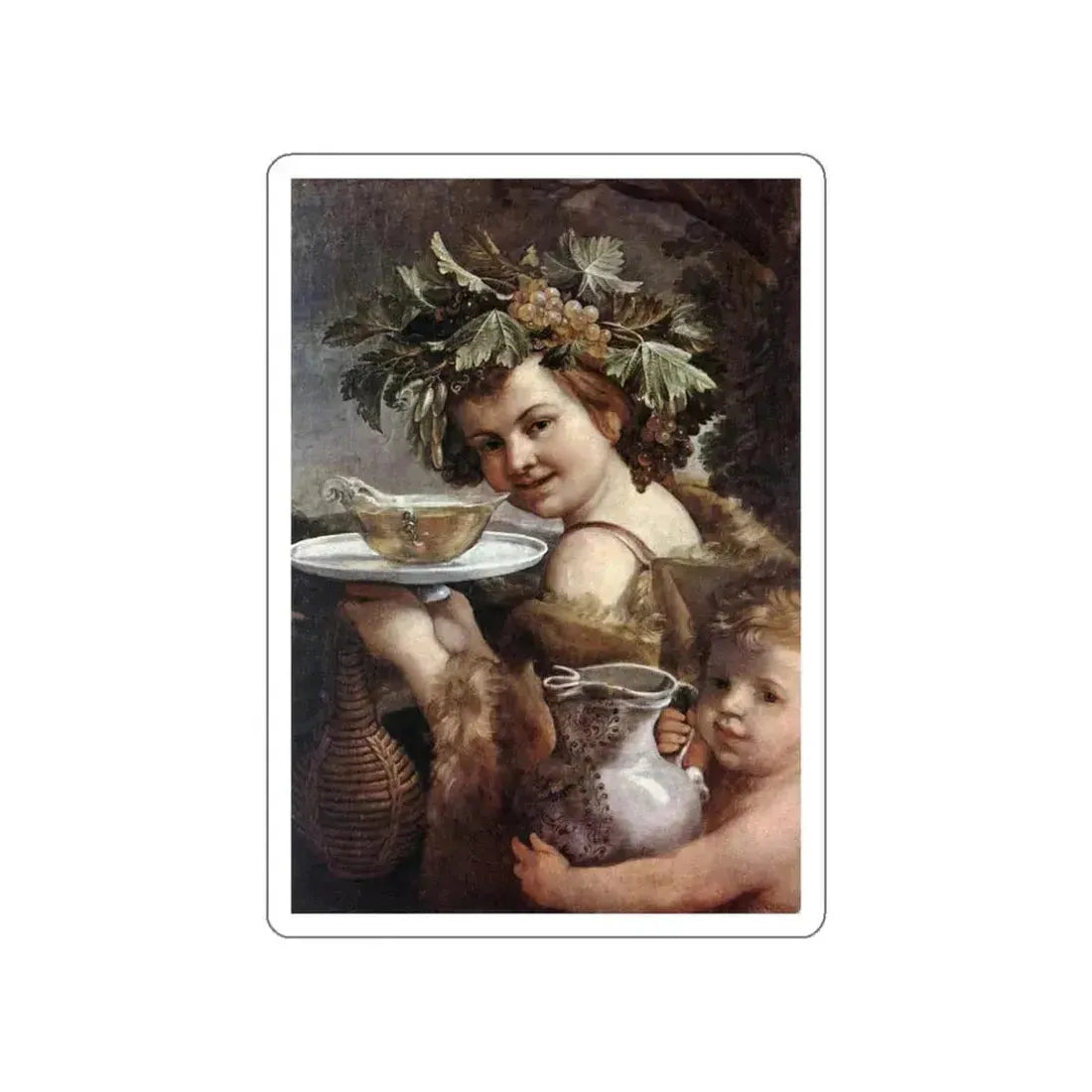 RENI, Guido - The Boy Bacchus (Artwork) STICKER Vinyl Die-Cut Decal White Die-Cut 3 Inch - The Sticker Space