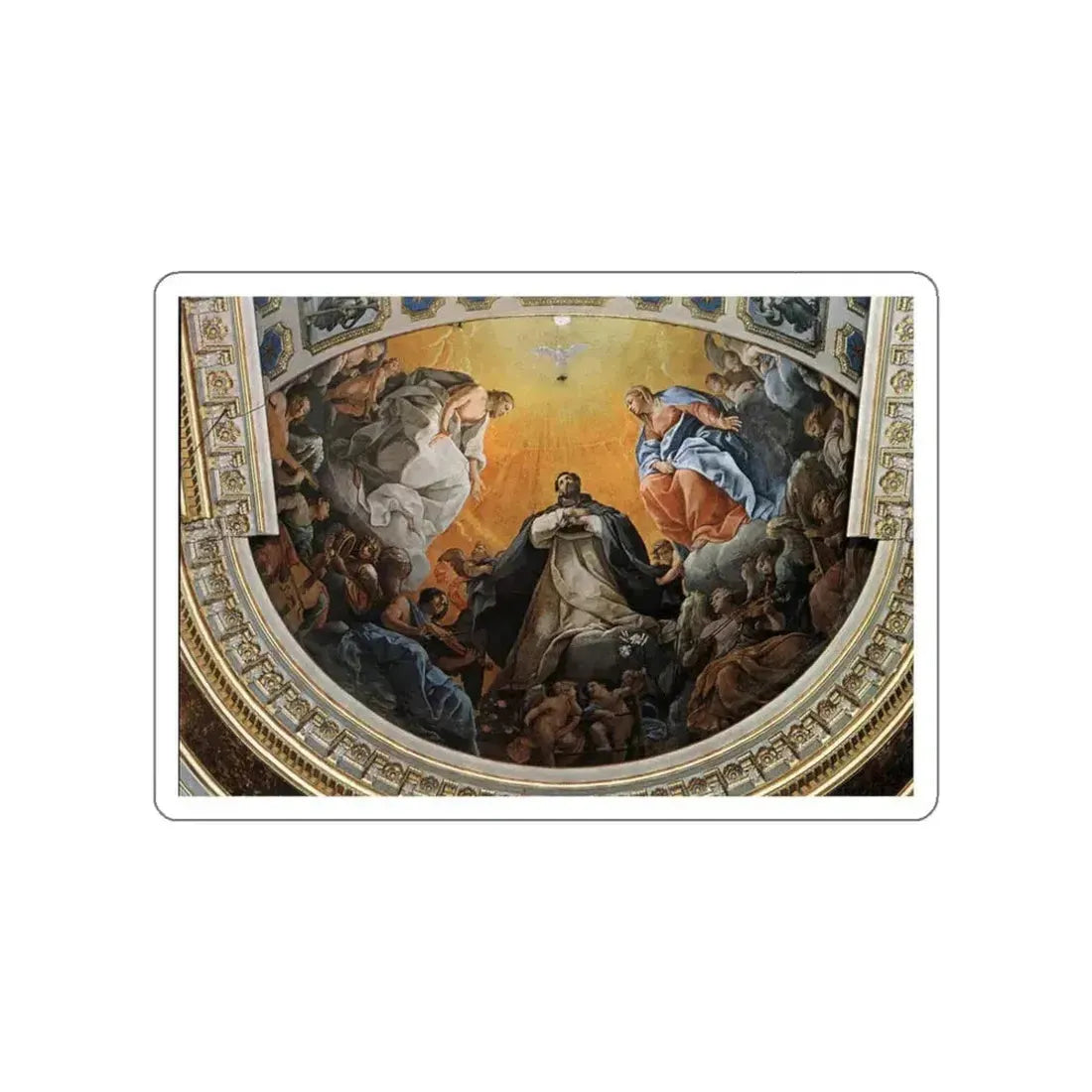 RENI, Guido - The Glory of St Dominic (Artwork) STICKER Vinyl Die-Cut Decal White Die-Cut 3 Inch - The Sticker Space