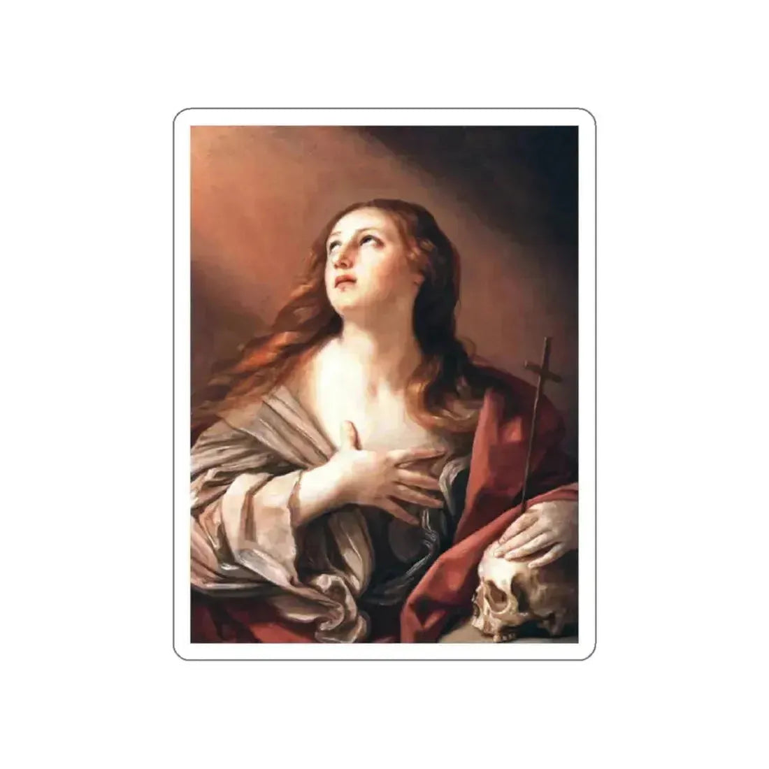 RENI, Guido - The Penitent Magdalene (Artwork) STICKER Vinyl Die-Cut Decal White Die-Cut 2 Inch - The Sticker Space