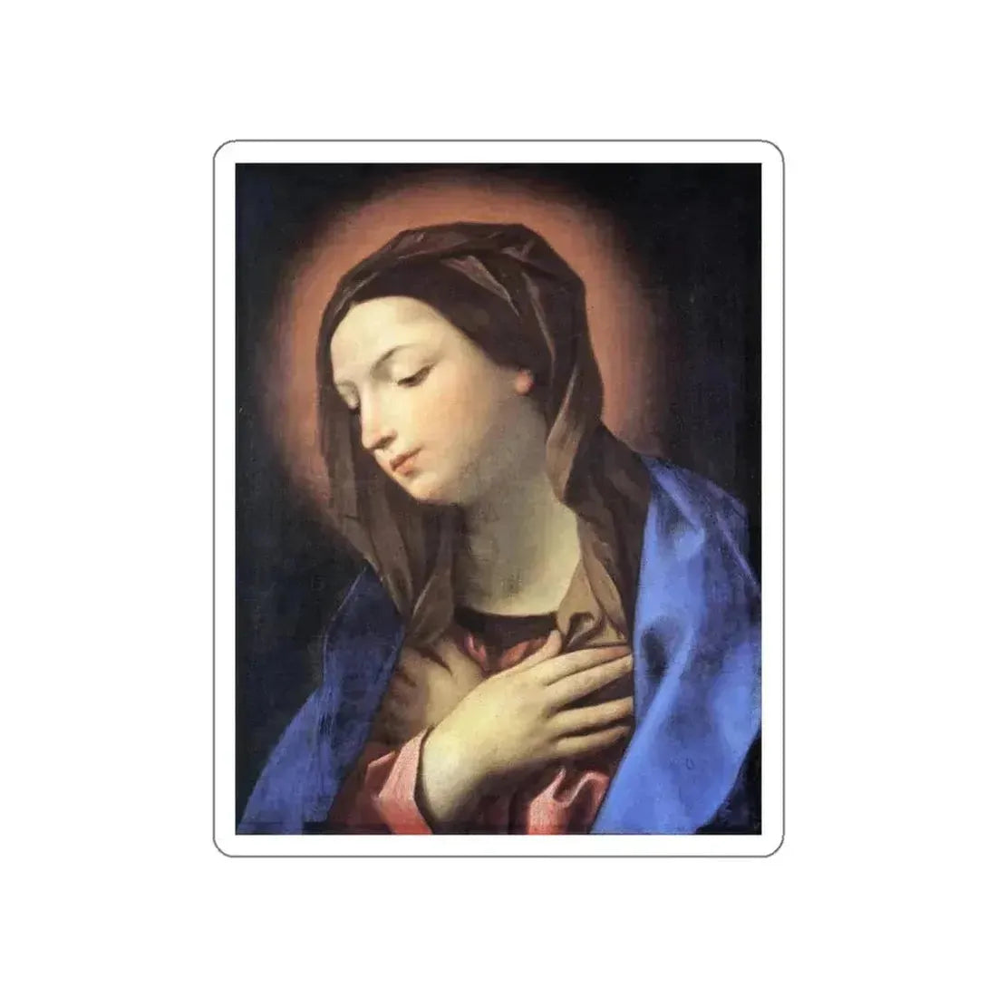 RENI, Guido - Virgin of the Annunciation (Artwork) STICKER Vinyl Die-Cut Decal White Die-Cut 3 Inch - The Sticker Space