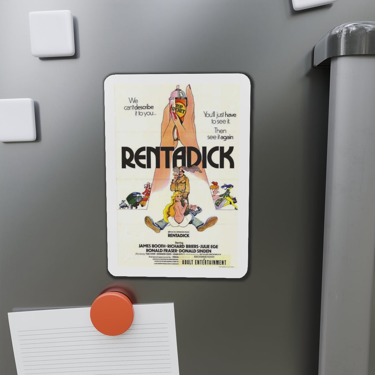 RENTADICK 1972 Movie Poster - Refrigerator Magnet-The Sticker Space