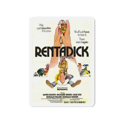 RENTADICK 1972 Movie Poster - Refrigerator Magnet 2 Inch Die-Cut - The Sticker Space