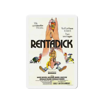 RENTADICK 1972 Movie Poster - Refrigerator Magnet 4 Inch Die-Cut - The Sticker Space