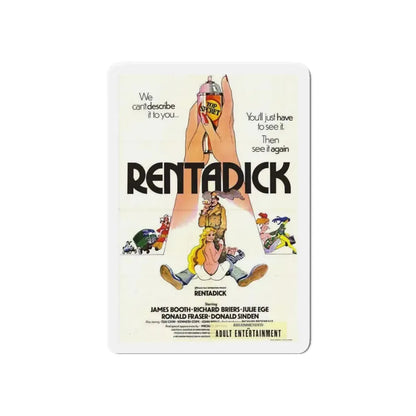 RENTADICK 1972 Movie Poster - Refrigerator Magnet - The Sticker Space