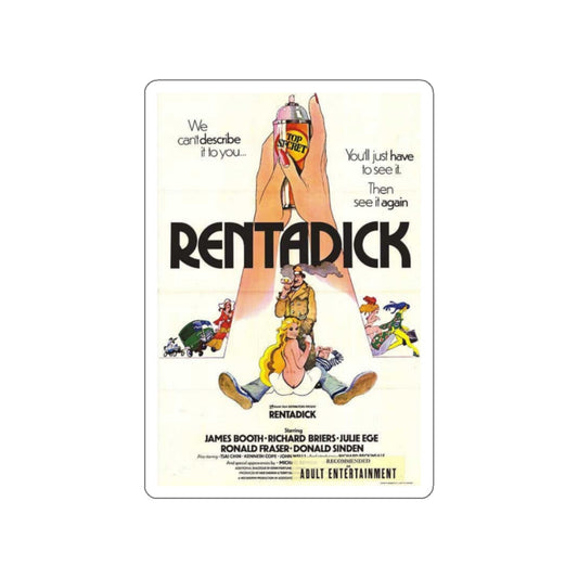 RENTADICK 1972 Movie Poster STICKER Vinyl Die-Cut Decal-White-The Sticker Space