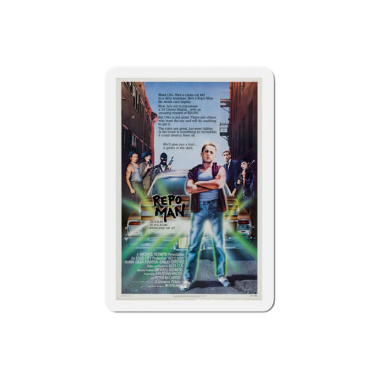 Repo Man 1984 Movie Poster Die-Cut Magnet-2" x 2"-The Sticker Space