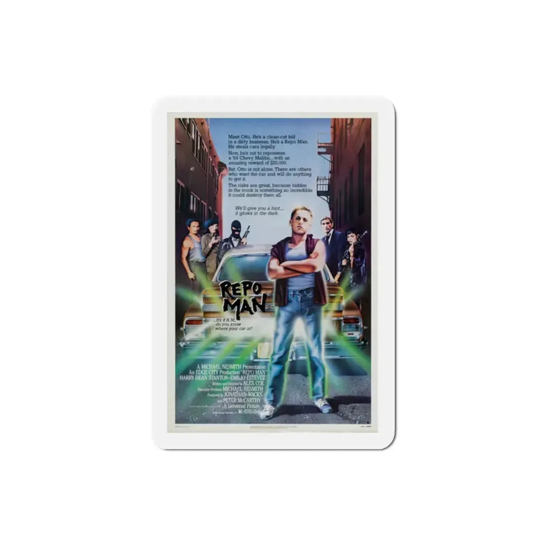 Repo Man 1984 Movie Poster Refrigerator Magnet 2 Inch - The Sticker Space