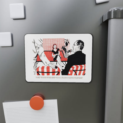 Report from the Dean (2), Bluebook, March 1954 (Magazine Illustration) Refrigerator Magnet-The Sticker Space