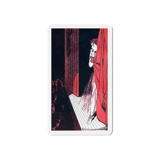 Report from the Dean (3), Bluebook, March 1954 (Magazine Illustration) Refrigerator Magnet 6 Inch Die-Cut - The Sticker Space