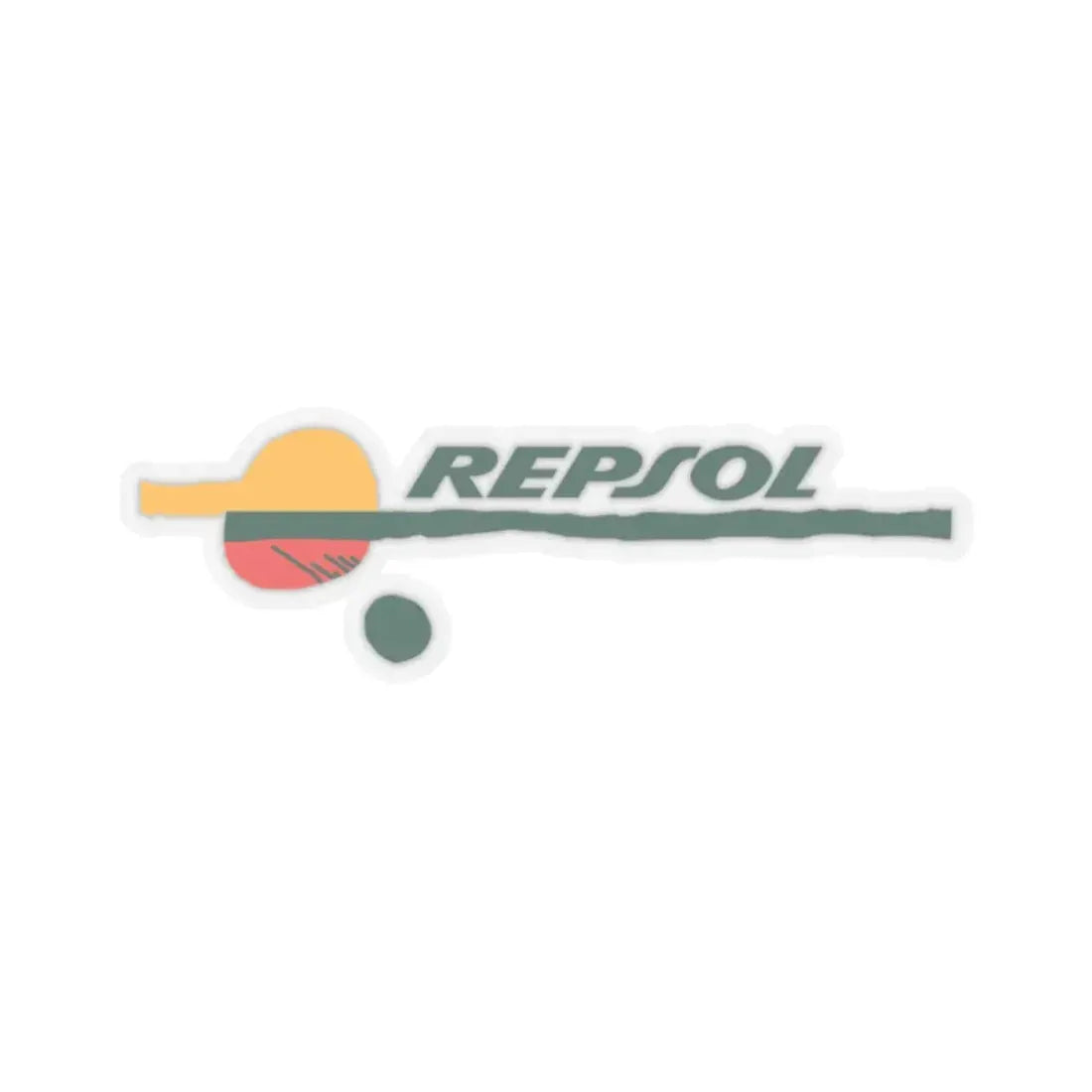 Repsol S.A. (1987-1997) (Logo) STICKER Vinyl Kiss-Cut Decal 2 Inch Transparent - The Sticker Space