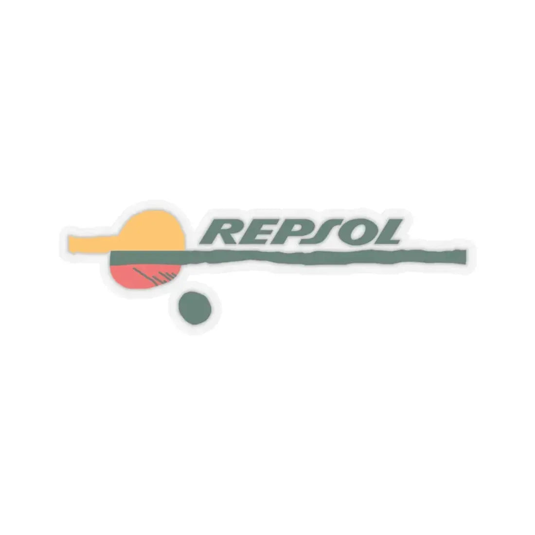Repsol S.A. (1987-1997) (Logo) STICKER Vinyl Kiss-Cut Decal 4 Inch Transparent - The Sticker Space