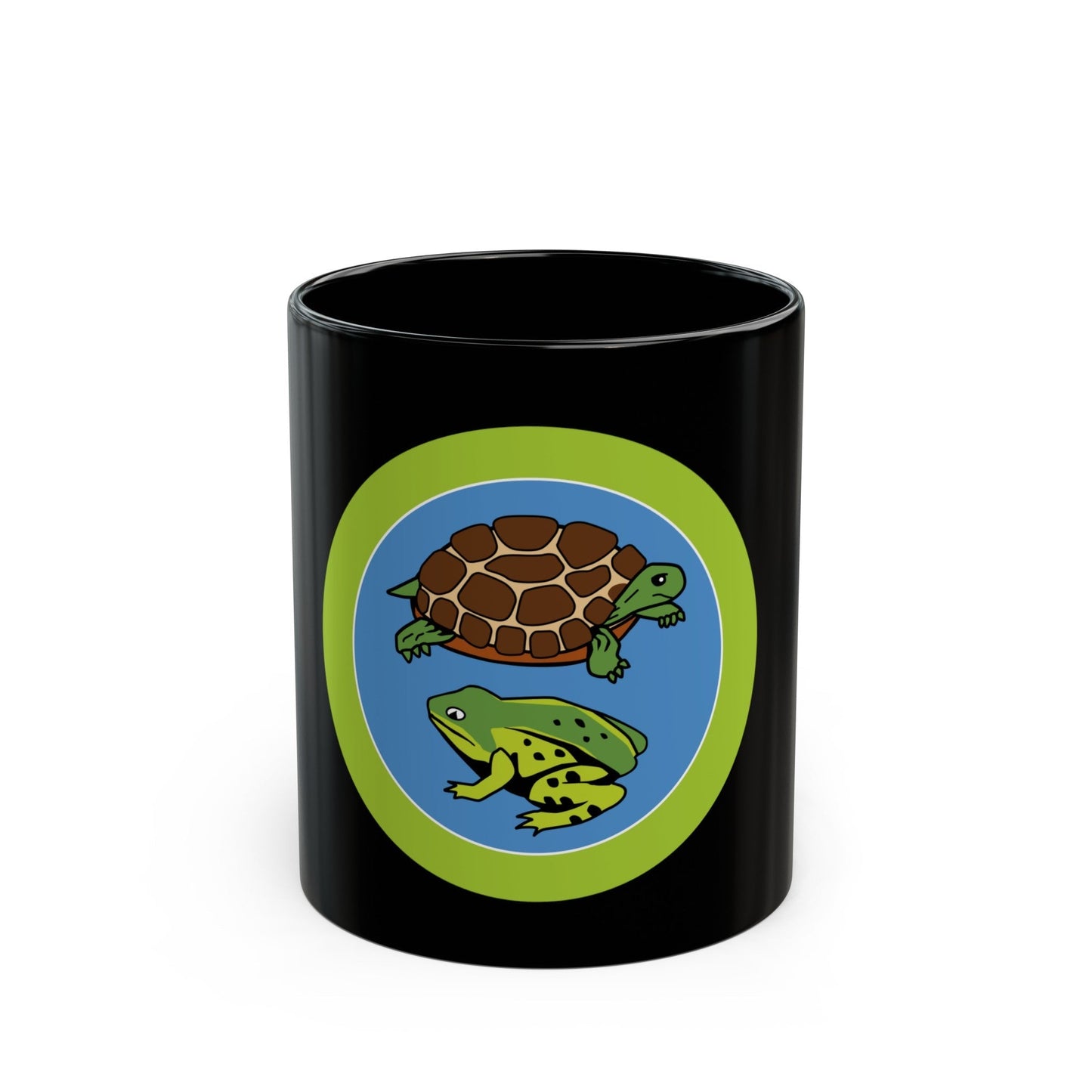 Reptile And Amphibian Study (Boy Scout Merit Badge) Black Coffee Mug-11oz-The Sticker Space