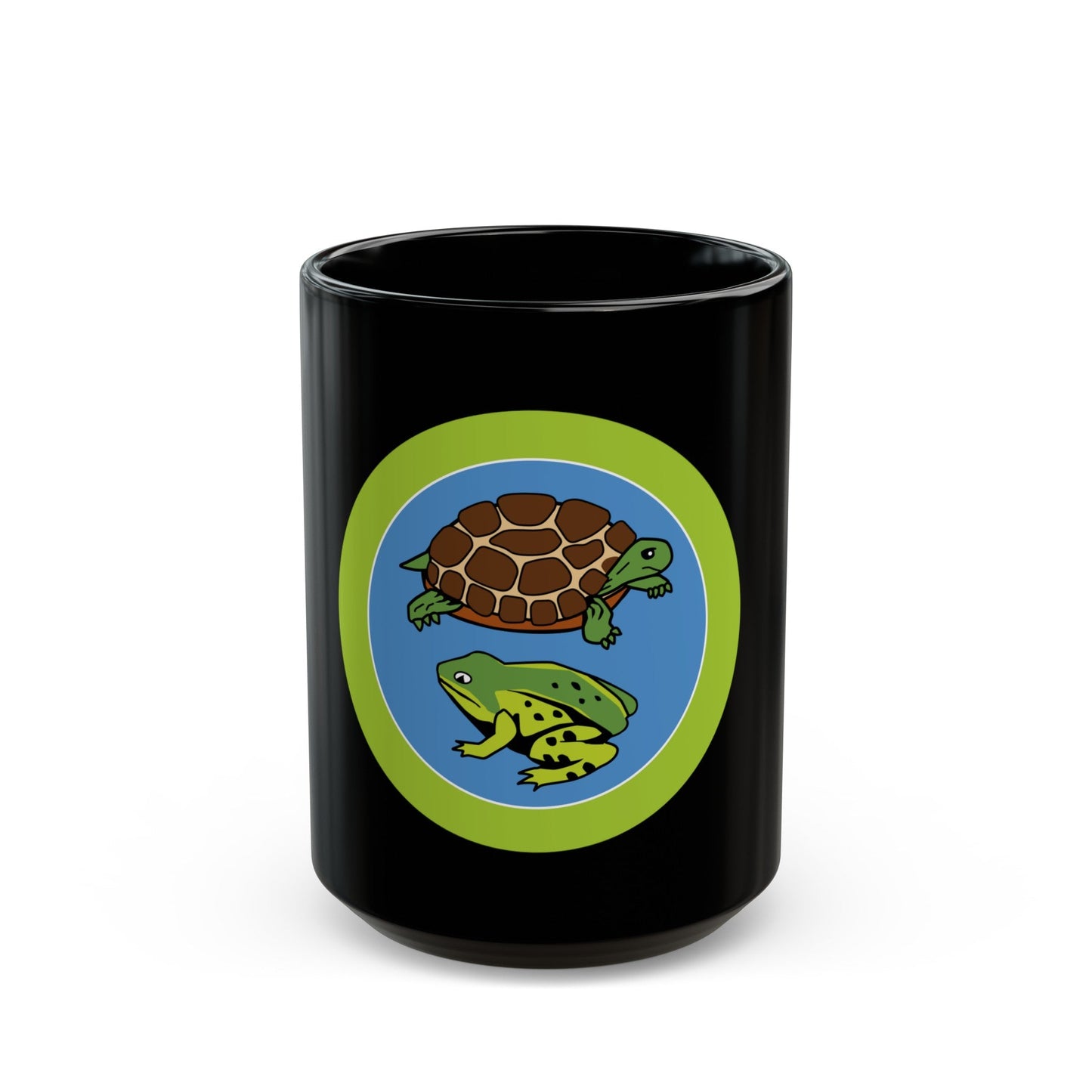 Reptile And Amphibian Study (Boy Scout Merit Badge) Black Coffee Mug-15oz-The Sticker Space