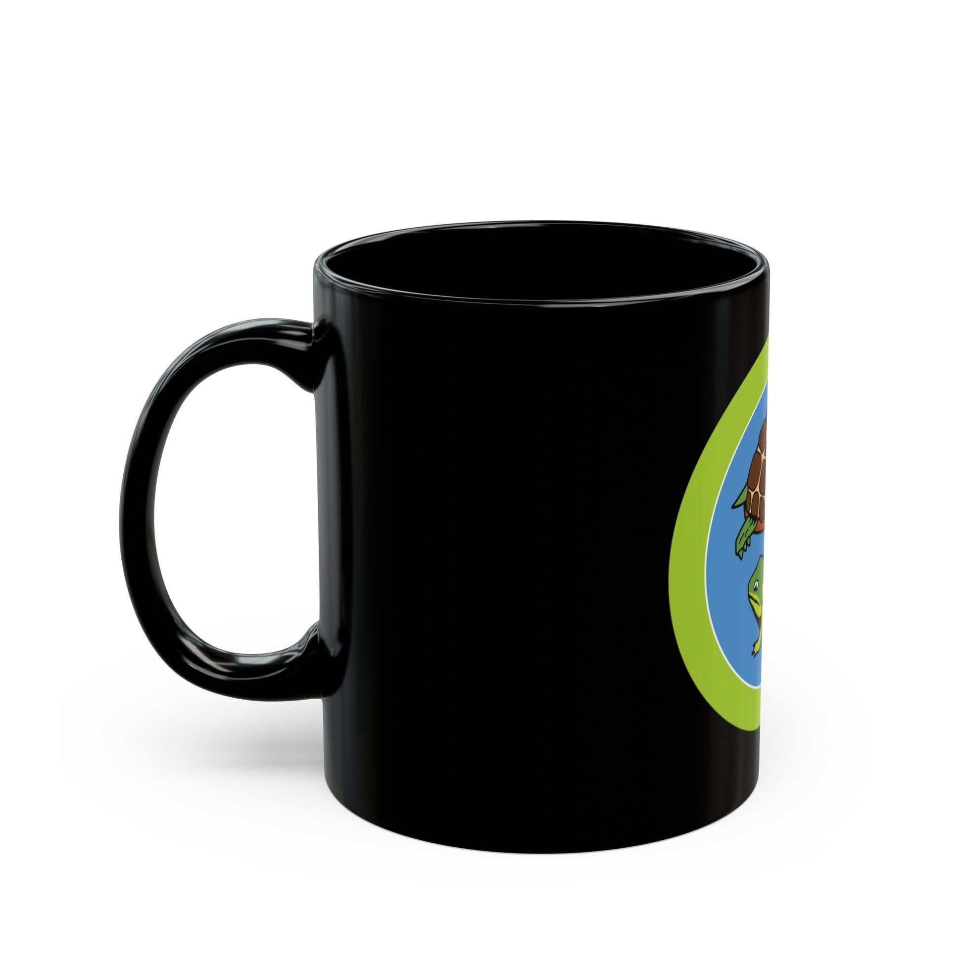 Reptile And Amphibian Study (Boy Scout Merit Badge) Black Coffee Mug-The Sticker Space