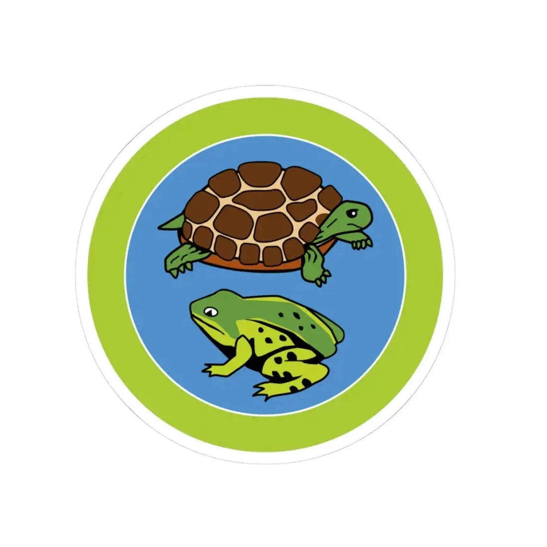Reptile And Amphibian Study (Boy Scout Merit Badge) STICKER Vinyl Kiss-Cut Decal 3 Inch White - The Sticker Space