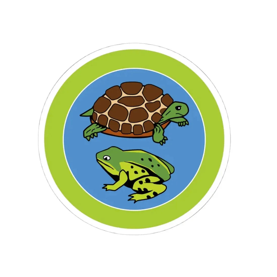 Reptile And Amphibian Study (Boy Scout Merit Badge) STICKER Vinyl Kiss-Cut Decal 4 Inch White - The Sticker Space