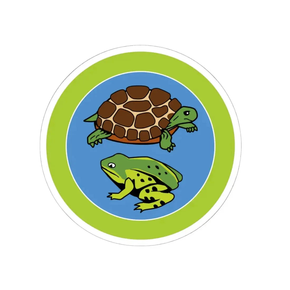 Reptile And Amphibian Study (Boy Scout Merit Badge) STICKER Vinyl Kiss-Cut Decal 6 Inch White - The Sticker Space