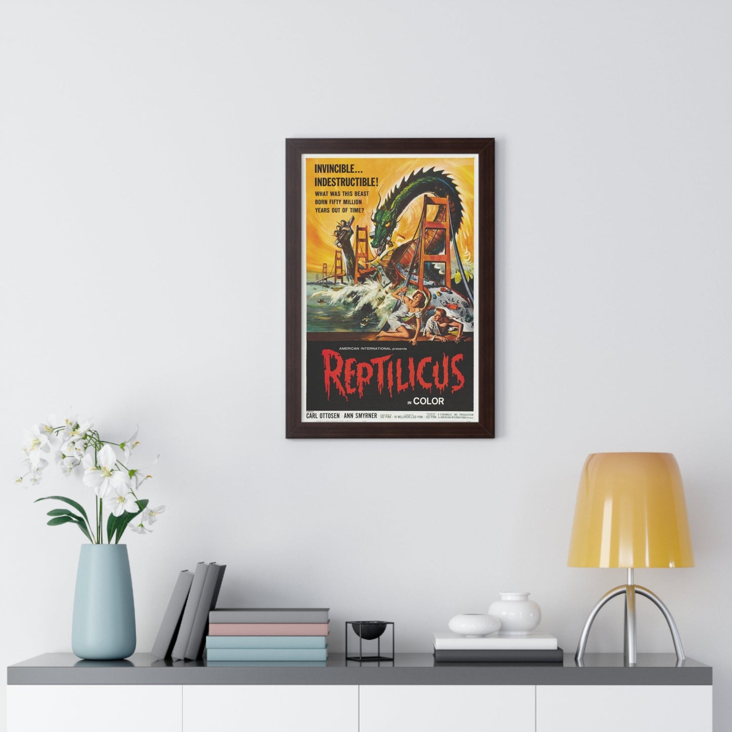 REPTILICUS 1961 - Framed Movie Poster-The Sticker Space