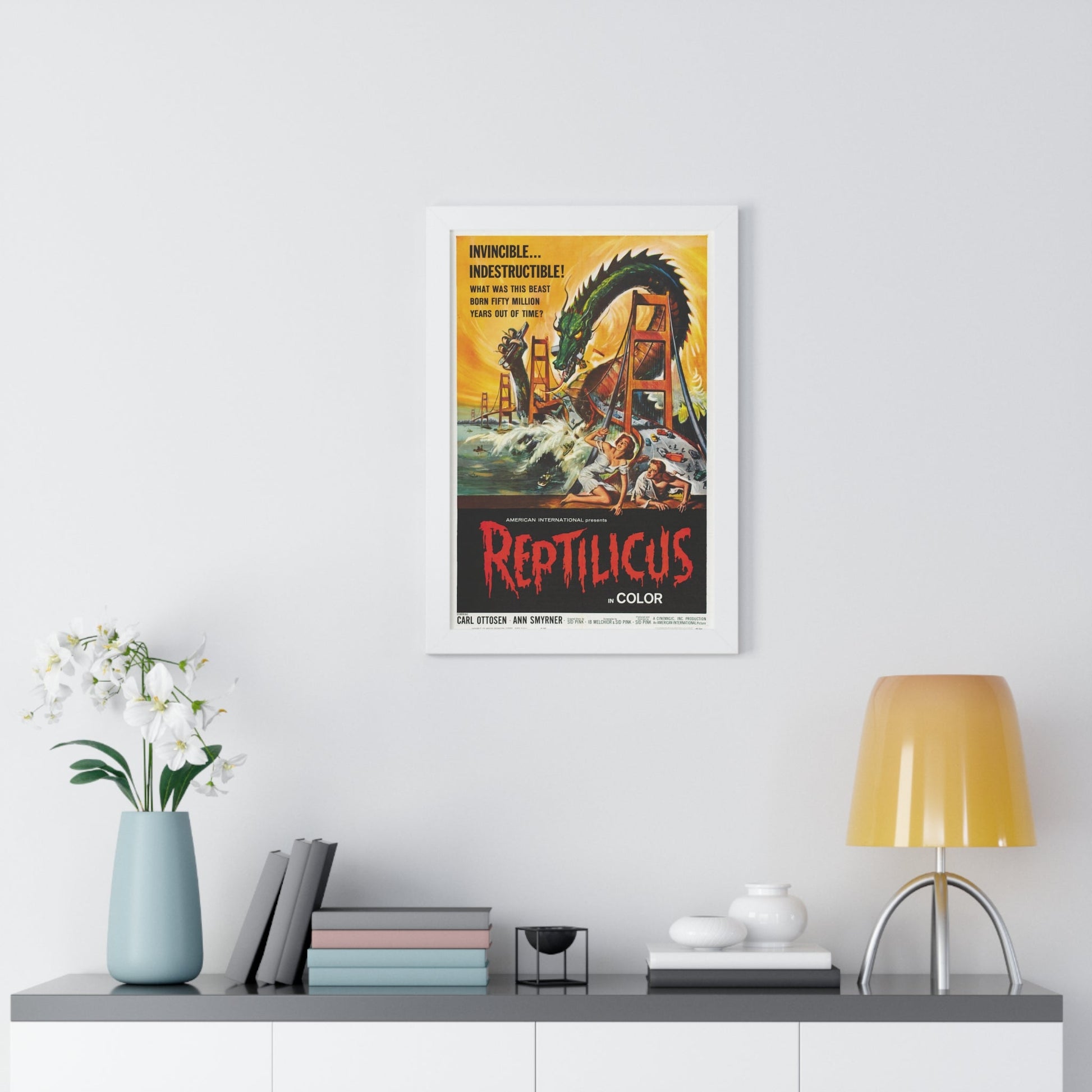 REPTILICUS 1961 - Framed Movie Poster-The Sticker Space