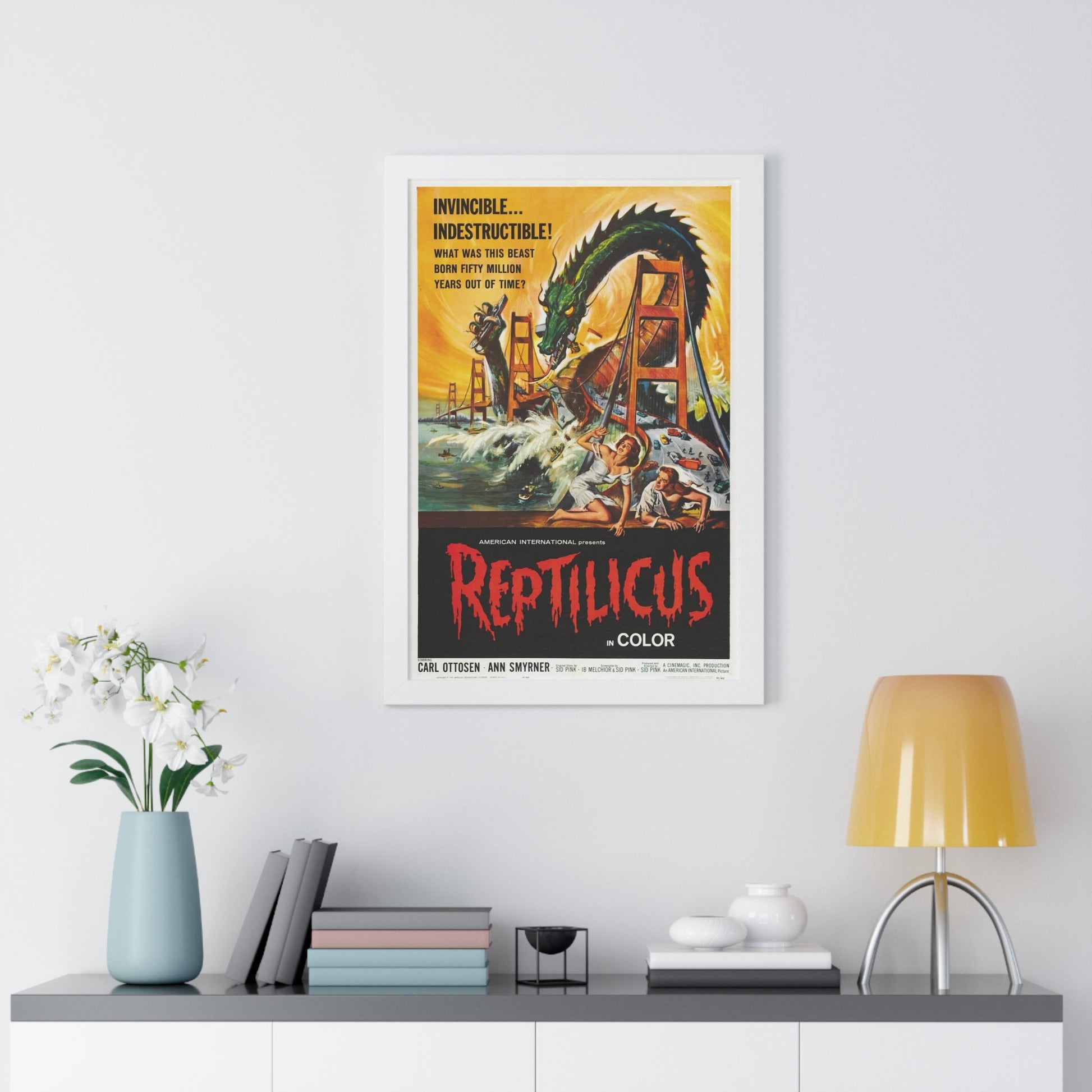 REPTILICUS 1961 - Framed Movie Poster-The Sticker Space