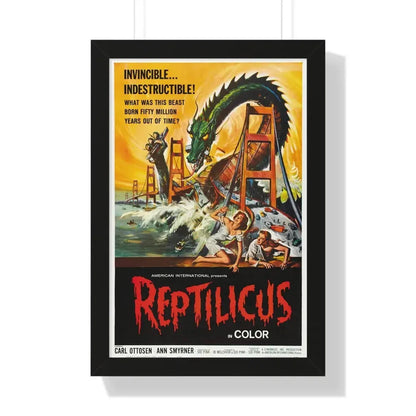 REPTILICUS 1961 - Framed Movie Poster - The Sticker Space