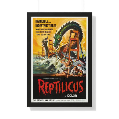 REPTILICUS 1961 - Framed Movie Poster - The Sticker Space