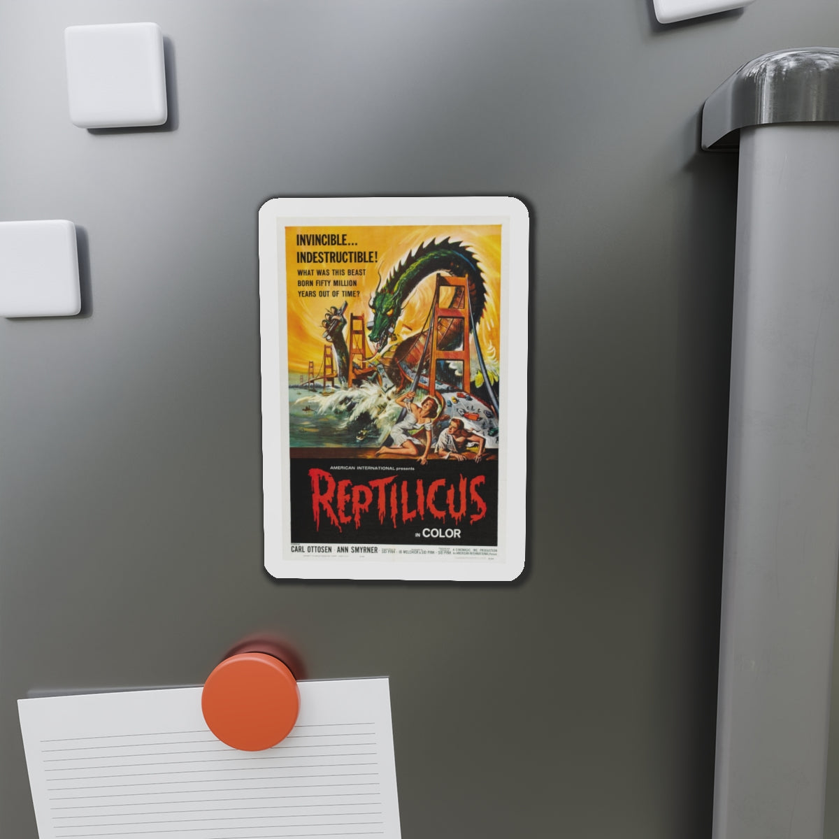 REPTILICUS 1961 Movie Poster - Refrigerator Magnet-The Sticker Space