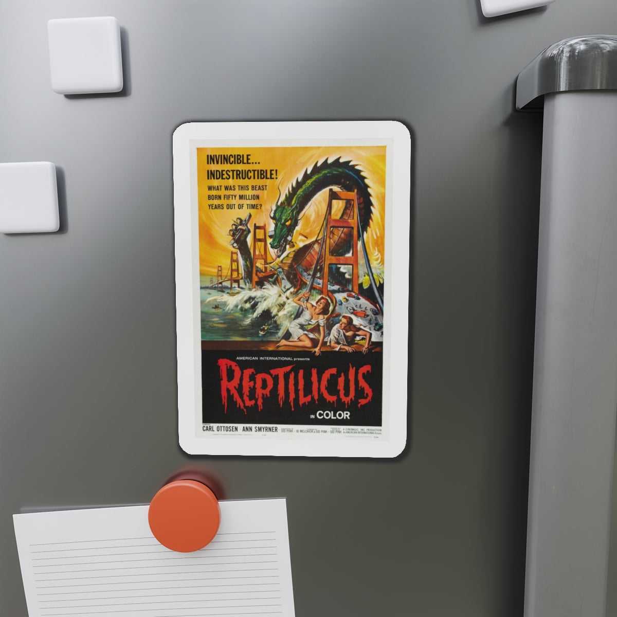 REPTILICUS 1961 Movie Poster - Refrigerator Magnet-The Sticker Space