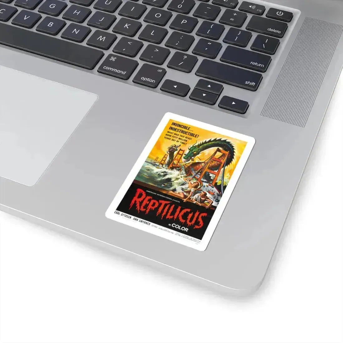 Reptilicus 1961 Movie Poster - STICKER Vinyl Kiss-Cut Decal - The Sticker Space