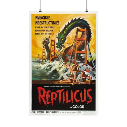 REPTILICUS 1961 - Paper Movie Poster 20″ x 30″ Matte - The Sticker Space
