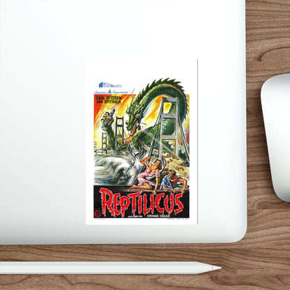 REPTILICUS (BELGIAN) 1961 Movie Poster STICKER Vinyl Die-Cut Decal-The Sticker Space