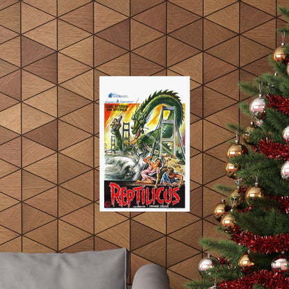 REPTILICUS (BELGIAN) 1961 - Paper Movie Poster-The Sticker Space