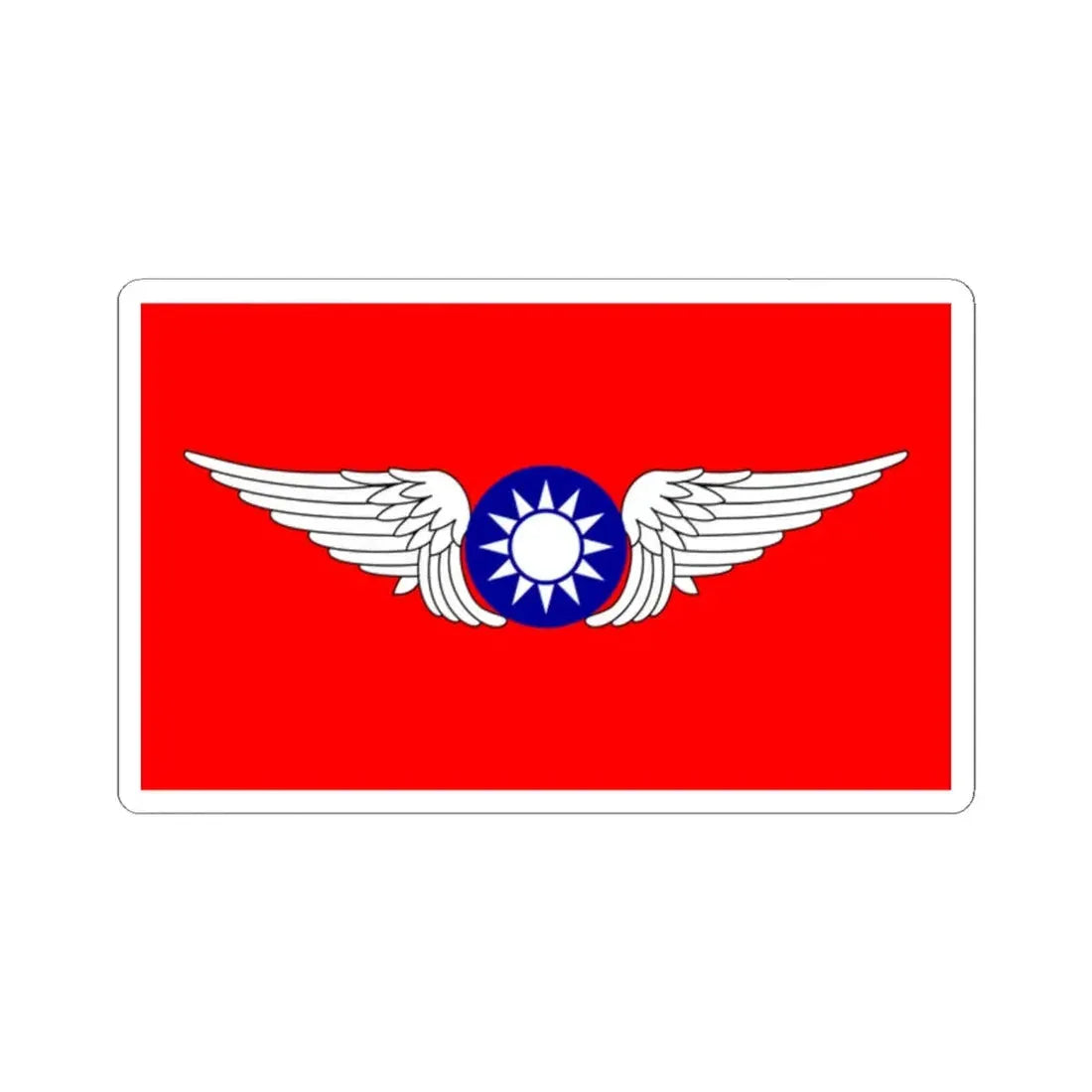Republic of China Air Forces Flag 1937 (China) STICKER Vinyl Kiss-Cut Decal 2 Inch White - The Sticker Space