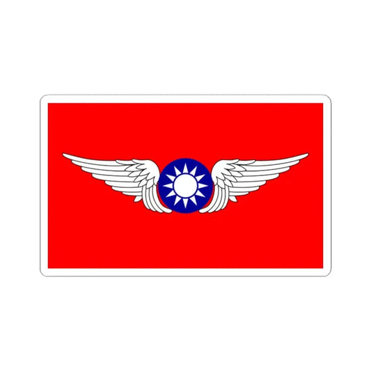 Republic of China Air Forces Flag 1937 (China) STICKER Vinyl Kiss-Cut Decal 2 Inch White - The Sticker Space