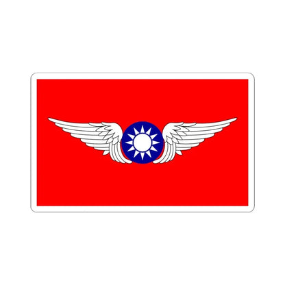 Republic of China Air Forces Flag 1937 (China) STICKER Vinyl Kiss-Cut Decal 4 Inch White - The Sticker Space
